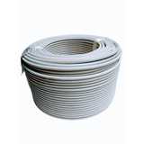 Cable Coaxial Blanco  Rg6 Rollo De 100 Metros Al 90 % 