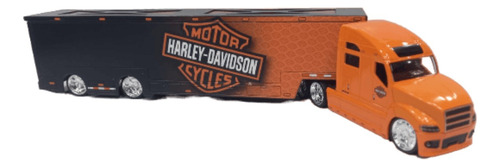 Tractomula Harley Davison Naranja Negra