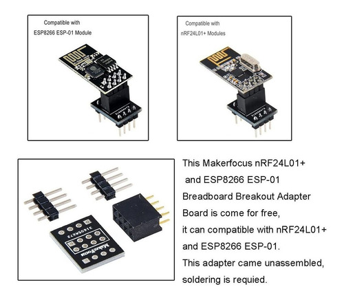 Makerfocus 2 Unidades Esp8266 Módulo Esp-12e Nodemcu Lua W