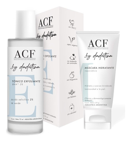 Kit Hidratación Exfoliación Acf By Dadatina 