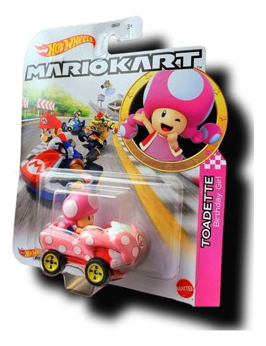 Mario Kart Hotwheels Toadette Birthday Girl Standar Kart
