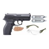 Pistola Aire Crosman P10 + Gafas De Tiro + 2 Garrafas + Bbs.