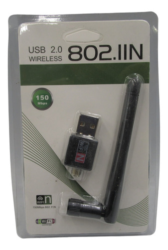 Adaptador Red Inalambrico Wifin Usb 2.0 802.iin 150mbps