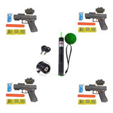 Lazer Punto Verde + 4 Pistolas Glock De Regalo