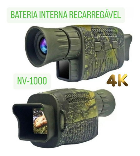 Night Vision Nv-1000 Infravermelho Mira 200metros P/caça 4k