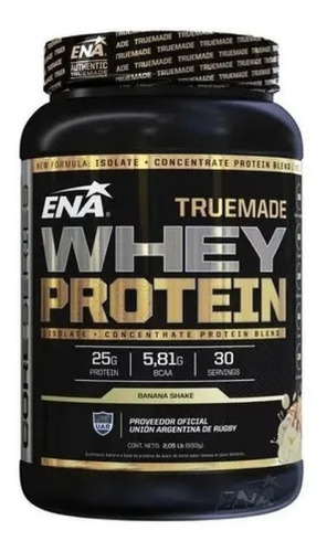 Ena Sport Proteínas True Made Whey Protein Polvo - Pote - Banana Shake 2,05 Lb - 930 G