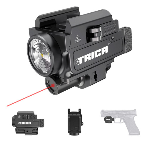 Trica Combo De Luz Laser Verde/roja De 800 Lumenes, Luz Comp