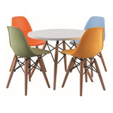 Mesa Infantil Eames Kids Con 4 Sillas - De Remate!!