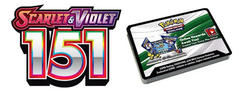 100 Códigos Booster Pokémon - Escarlate E Violeta 151