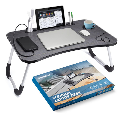 Slendor Laptop Desk Foldable Bed Table Folding Breakfast ...