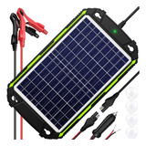 Cargador Y Mantenedor De Batería Solar De 10 W, 12 V, Imperm