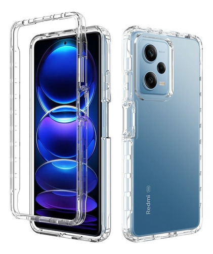 Funda De Teléfono Transparente 360 Full Cover Para Xiaomi Re