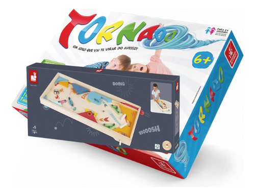 Brinquedo Montessoriano Pinball + Tapete Tornado Oferta