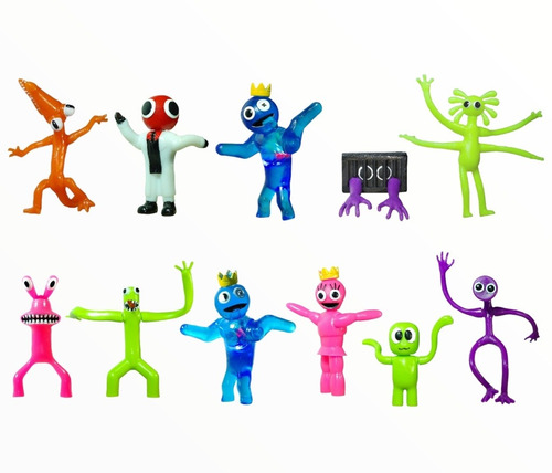 Roblox Rainbow Friends Set 11 Figuras Blue, Red, Greenpurple