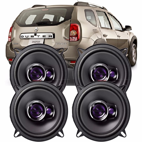 Combo 04 Falantes Pioneer 5 Ts1360br Renault Duster Clio Som