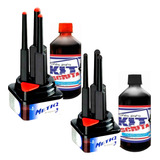 2 Kit 3 Pincéis Metiq P/ Escrever Em Cartaz + 2 Tintas 500ml