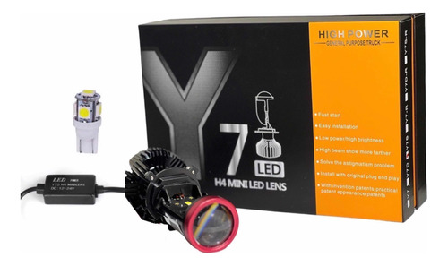 Bombillo Ultra Súper Led H4 Y7s Tricolor15.000lm 75w 1pcs