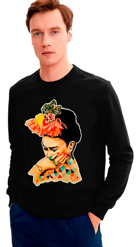 Polera Manga Larga Frida Varios Colores Oversize Unisex