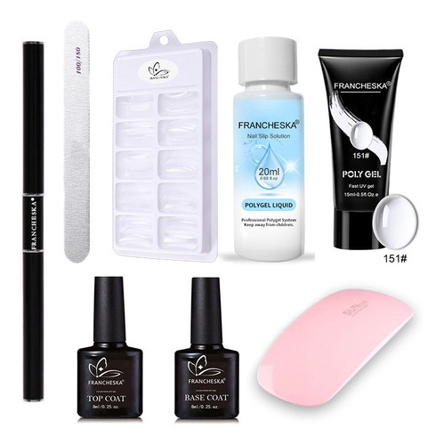 Kit Unhas Gel Cabine Fibra Acrígel Xed Uñas