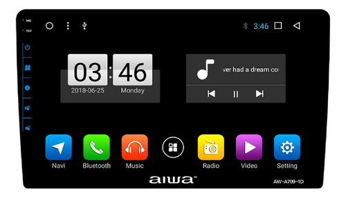 Radio Auto 1 Din Con Pantalla 9 Pulgadas