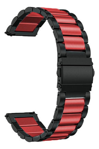 Correa 22mm Eslabones De Acero Para Smartwatch 1.8  Aitafy
