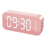 Reloj Despertador Digital Con Espejo Y Altavoz Bluetooth