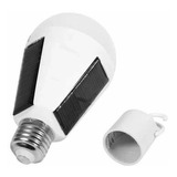 Bombillo Led Solar 12w Recargable Luz Blanca 6500k