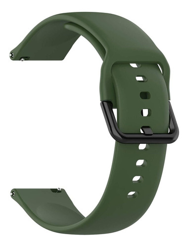 Pulseira 20mm De Silicone Vip Compatível Com Haylou Rs4 Plus Cor Verde