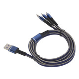 Cable De Carga Múltiple 3 En 1 Cargador 3a Con Tipo/para