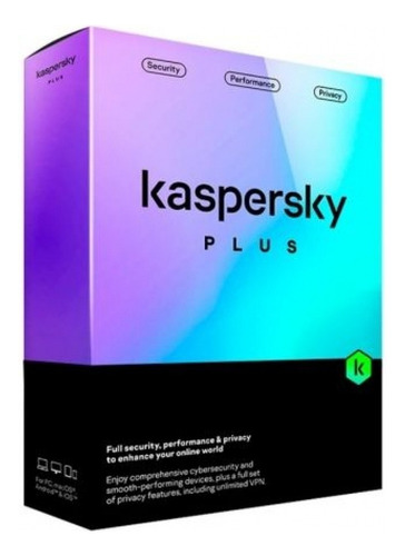 Licencia Kaspersky Plus 3 Dispositivos Por 2 Años Base