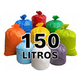 Saco De Lixo Colorido 150 Litros 500un Reforçado