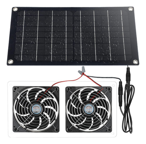 Mudder Kit De Ventilador De Panel Solar, Impermeable, Alimen