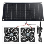 Mudder Kit De Ventilador De Panel Solar, Impermeable, Alimen