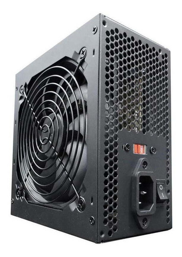 Fonte Atx 500 Watts Real Hedmax Hm-500w Gamer Bivolt Preta