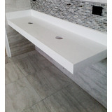 Mesada Silestone Blanco Zeus, Baño Toilette - Forma Y Diseño