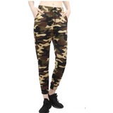 Pants Jogger Dama Afelpado Militar Camuflaje Ragalo Navidad