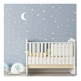 Vinilo Decorativo Luna Y Estrellas Habitación Niños.