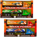 Juego De Dos Trailers De Juguete Luptoys Truck-power Camión 