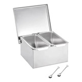 Caja De Almacenamiento Para Tarros De Dos Rejillas