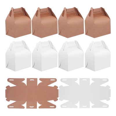 Gj Cajas Ligeras Para Galletas De Papel Kraft, 10