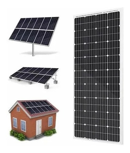 Pack X2 Panel Solar Monocristalino  12v 200w Mc4 164x67x4