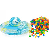 Set Piscina Inflable Intex + Balón + Flotador + 100pelota