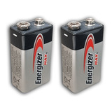 2 Pilas Baterías Energizer Max 9v Alcalina
