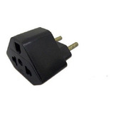 Kit 5 Plugs Adaptador De Tomada Preto 20 A Universal