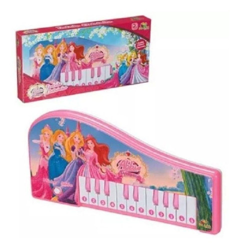 Piano Teclado Eletrônico Musical Infantil Abbie Princesas 