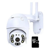 Cámara Ip Ptz Seguridad Vigilancia Exterior 1080p 360 + 64gb