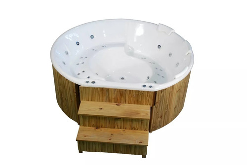 Hidromasaje Spa Circular Jacuzzi 200x200 12 Jet 4p Acrilico