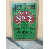 Antiguo Cartel Jack Daniel Old Litografiado 