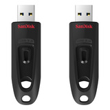 2 Pendrives De 64 Gb Sandisk 2-pack Ultra Usb 3.0 2x - Sdcz4