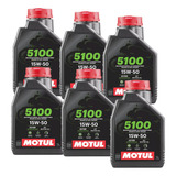 Aceite Motul 5100 15w50 X6lts